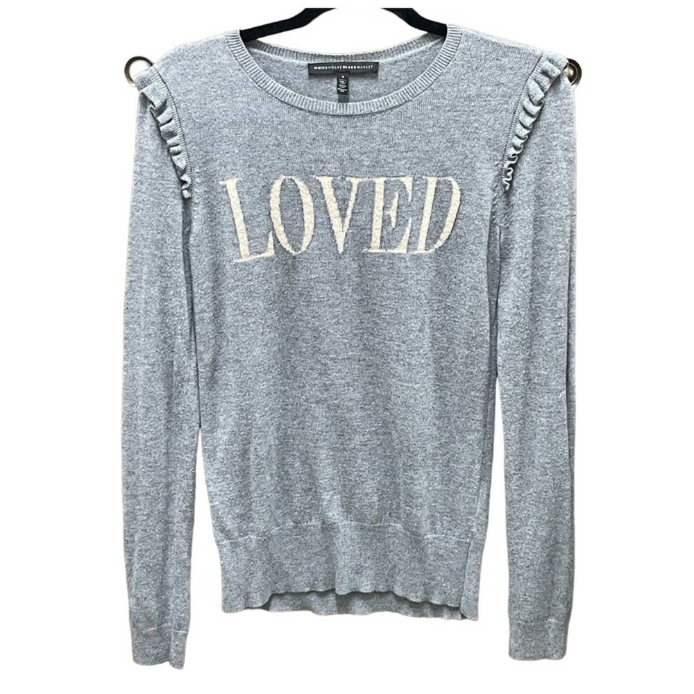 White House Black Market Women's Cashmere and Wool Mix Sweater Small